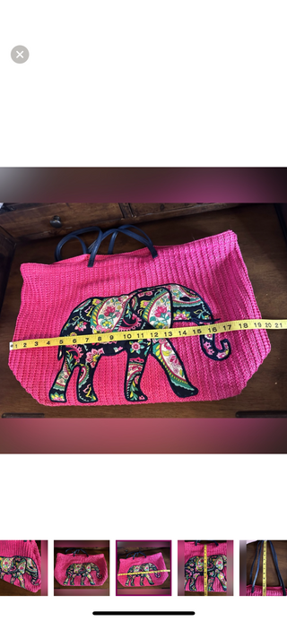 Vera Bradley Petal Paisley Elephant Pink Shoulder Bag-RSV
