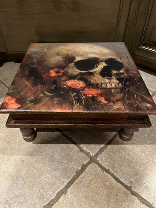 Skeleton Heavy Wood Riser/Bench RSV. Booth 16