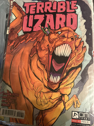 collectible comic book titled "Terrible Lizard" from Oni Press-RSV