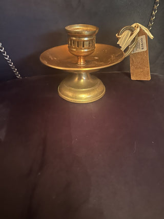 Vintage Brass Pedestal Chamber Candlestick holder #47 VV MTS|126946