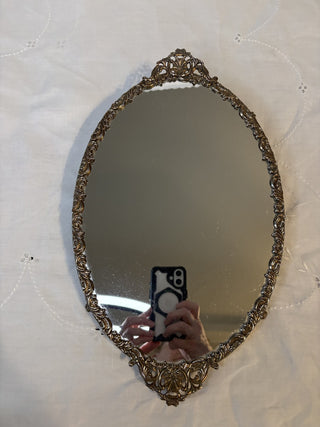Vintage Footed Vanity Mirror RSV|113300