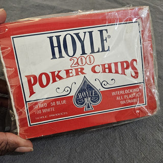 Vintage Hoyle - 200 Plastic Poker Chips (BRI) - MTS|141102