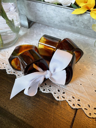 Amber Napkin Rings Set of 5 RCD