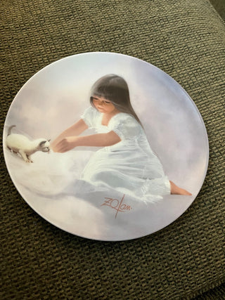Donald Zolan "Tender Beginning" Pets Collection Collector's Plate 1985 RCD