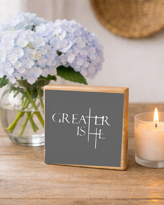 WD QUOTE - GREATER IS HE, GRY