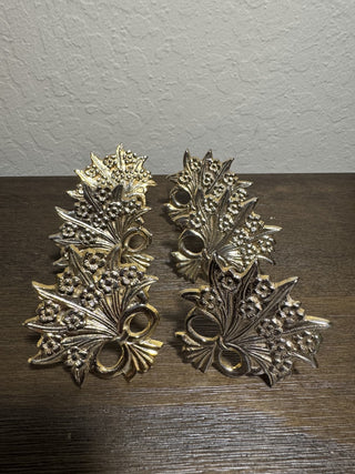 Set of 6 Vtg Floral Napkin Rings RCD|80058