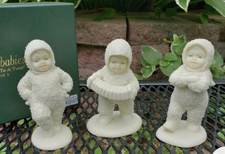 Snowbabies "Dancing to a tune" Set of 3 figurine Dept 56 retired #62 VV MTS
