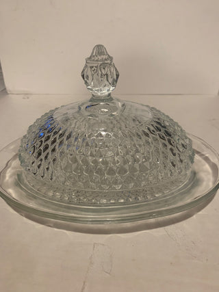 Vntg Indiana glass butter dish MTS|131548