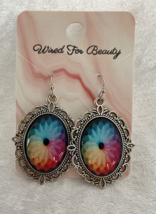 ornate oval earrings RSV