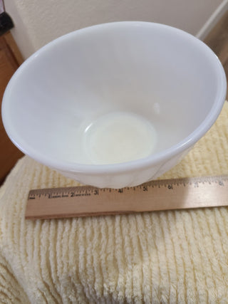 Fire King Ware Mixing Bowl, White 8", RCD|87711
