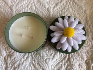 cucumber green candle with flower RSV