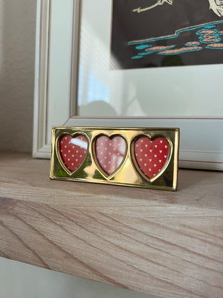 Mini hearts brass frame RSV|165974