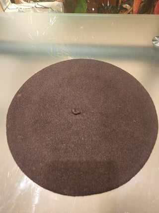 Beret Brown 100% wool|78196