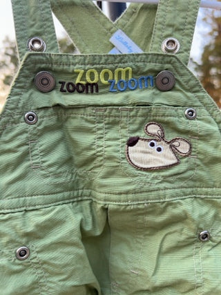 Lullaby Club 6M light green cargo overalls