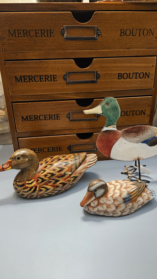 Small Handpainted Wooden Duck (BRI) - MTS|114139