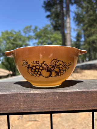 12F VTG Set of 3 Pyrex Cinderella Nesting Bowls  Old Orchard  441 442 443 Mixing Bowls MTS|67930
