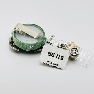 Green Dolphin Badge Holder on a Belt Clip|76215