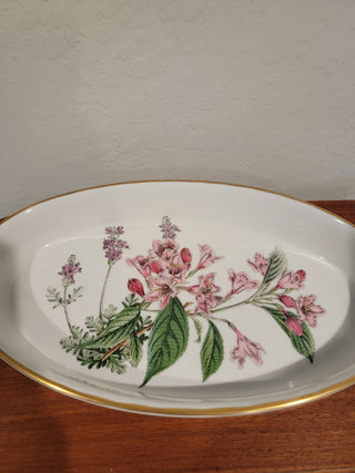 Spode Stafford Weigela Lavender Oval Baking Dish RCD