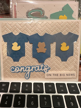 Greeting Card - "Congrats on the Big news" GF251 RCD