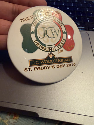 Vintage Irish Pin True Irish Spirt Official Irish JCW Drinking Team #47 VV MTS