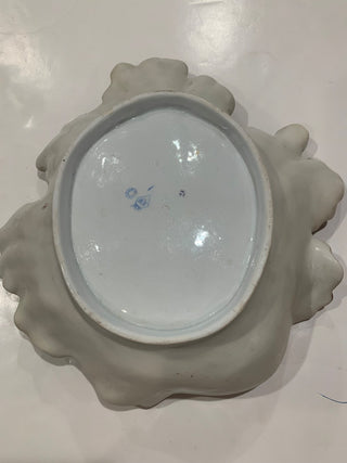 Hand painted German molded serving dish MTB|124124