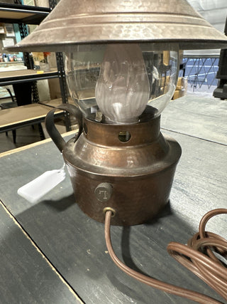 Antique oil lamp style electric lamp. #SM. RCD|76645