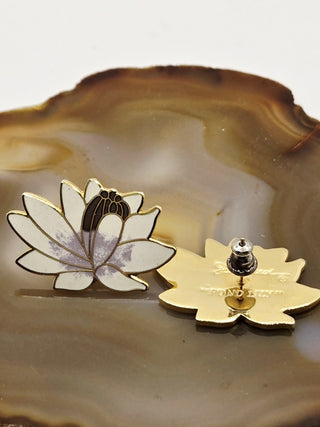 Laurel Burch "Pond Lily" earrings Rsv