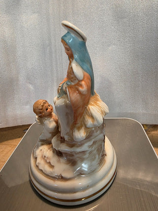 MTS Vtg Music Box Madonna & Child|127256