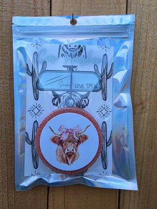 Car Freshie -    Highland Cow
