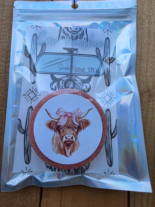 Car Freshie -    Highland Cow