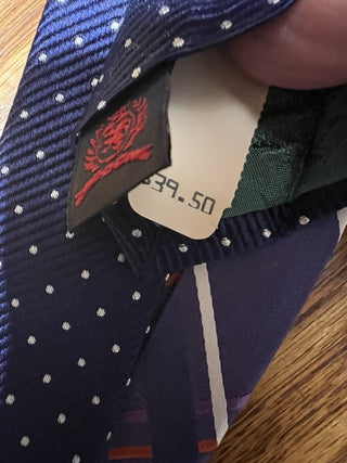 Purple Silk Tie Hilfiger MTS