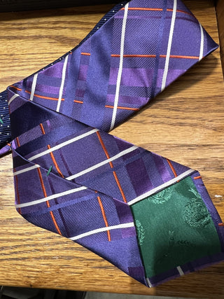 Purple Silk Tie Hilfiger MTS
