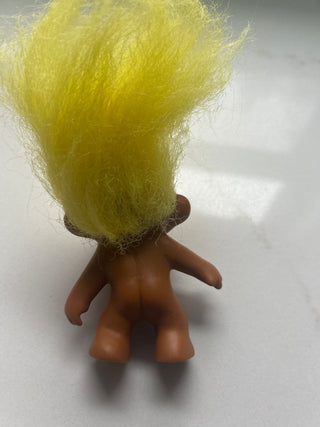 Vintage Yellow hair Troll Doll-RSV