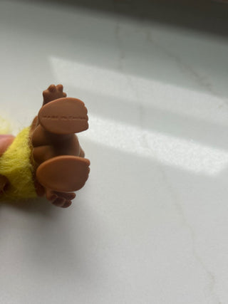 Vintage Yellow hair Troll Doll-RSV