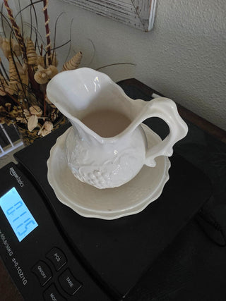 Vintage Enesco grape vine pitcher
