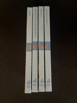 SET OF 4 "THE KNOT" SMALL WEDDING BOOKS (EXCELLENT CONDITION KJS) RCD