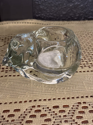 Vintage Avon Sleeping Kitty Cat Votive Candleholder-RCD|98546