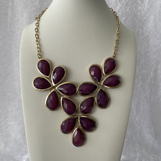 plum color drop necklace RSV