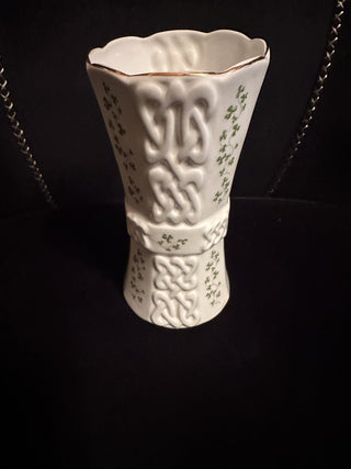 St. Patrick's Lovely Vase by Royal Tara Made for Blarney Wollen Mills-bone China #62 VV MTS
