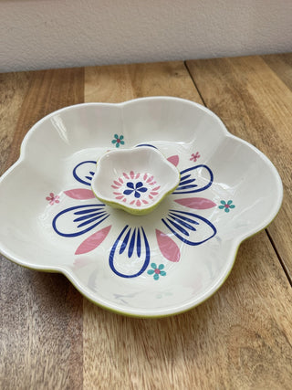 MCM Style Chip & Dip Bowl MTS