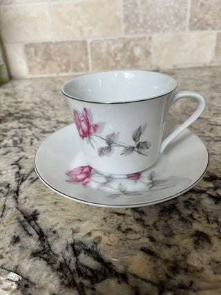 Nasco Rose Bramble Tea Cup and Saucer - RCD