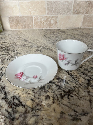 Nasco Rose Bramble Tea Cup and Saucer - RCD