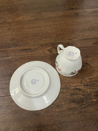 Bernadotte Czech Republic Floral Tea Cup & Saucer|77669
