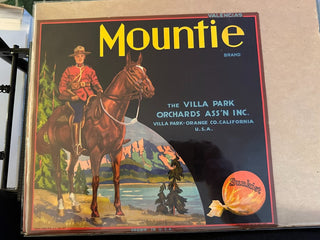 Mountie Authentic Citrus Farm Crate Label EC064 MTS|100341