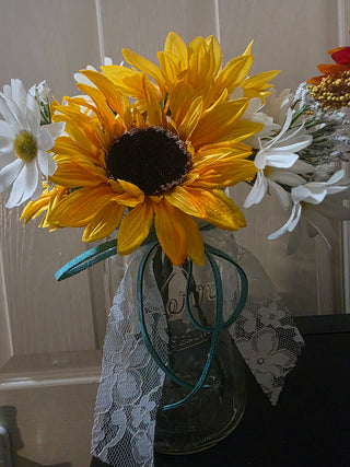 Sunflower & Daisy Vase