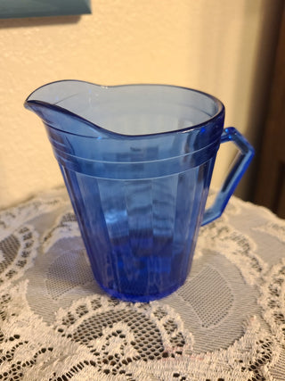 Hazel Atlas Aurora Cobalt Blue Pitcher, RCD|76943