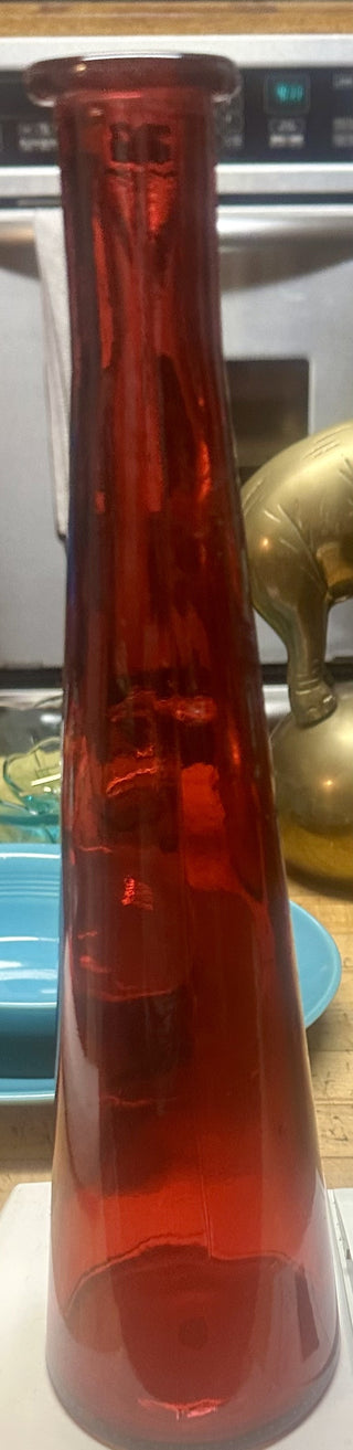 Fabulous Italian Vintage Empoli Red Genie Bottle RSV|78272