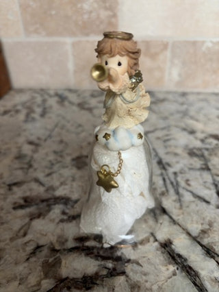 Vintage Precious Moments Musical Angel Bell Trumpet
