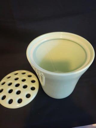 Southern Living At Home- Sage Green Vase w/Frog Lid RCD