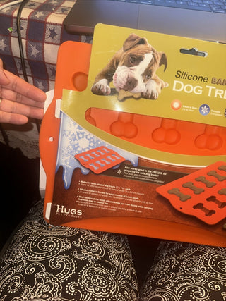 Hugs Silicone Dog Treat Pans Baked or Frozen Treats in Bone Shape